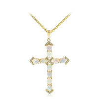 Collana in oro con Opale di Welo AAA