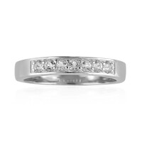 Anello in argento con Topazio Bianco