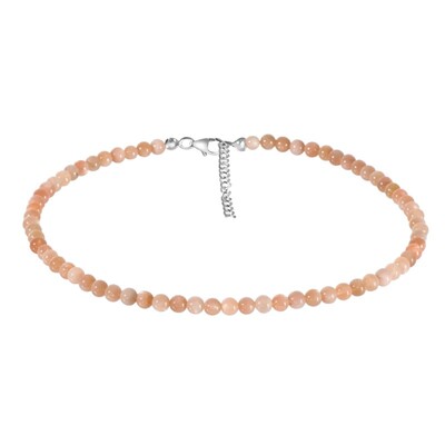 Collana in argento con Pietra di Luna Pesca