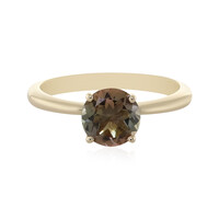 Anello in oro con Pietra del Sole dell'Oregon
