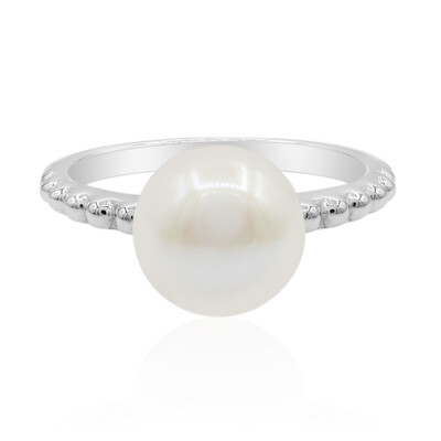 Anello in argento con Perla di Acqua Dolce (TPC)