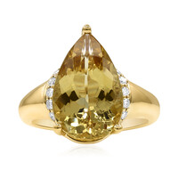 Anello in oro con Berillo Giallo (CIRARI)