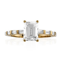 Anello in argento con Topazio Bianco