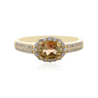 Anello in oro con Pietra del Sole dell'Oregon