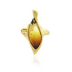 Anello in argento con Ambra Baltica
