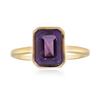Anello in argento con Ametista Zambiana