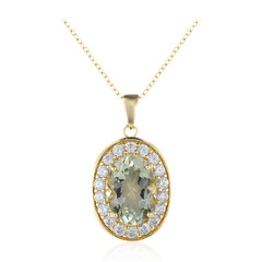 Collana in argento con Ametista Verde