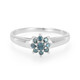 Anello placcato in platino con Diamante Fancy