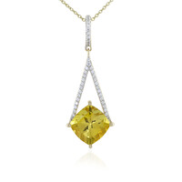 Collana in oro con Apatite Dorata