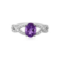 Anello in argento con Ametista Siberiana