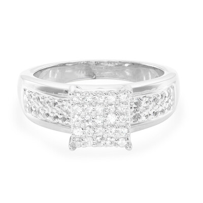 Anello in argento con Zaffiro Bianco