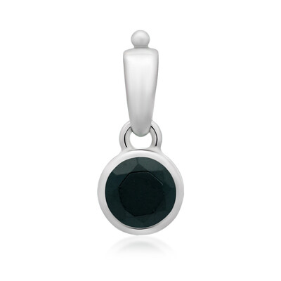Ciondolo in argento con Spinello Nero
