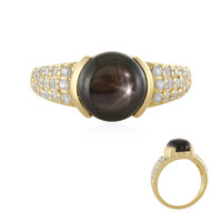 Anello in argento con Zaffiro Stellato Nero