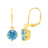 Orecchini in argento con Topazio Blu Cielo