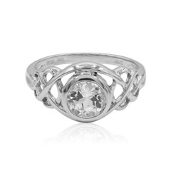 Anello in argento con Topazio Bianco