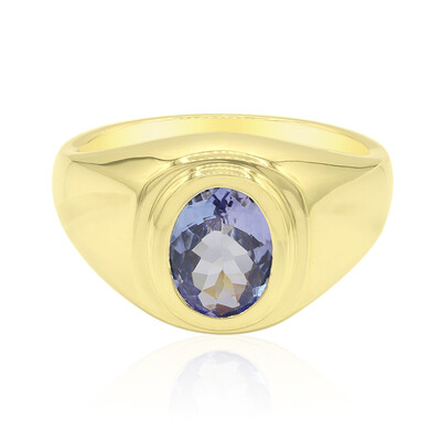 Anello in oro con Tanzanite (non riscaldata)