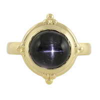 Anello in argento con Diopside Stellato d'India