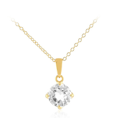 Collana in argento con Topazio Bianco