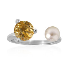 Anello in argento con Citrino