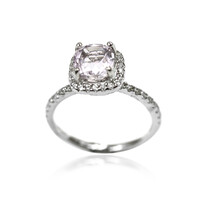 Anello in argento con Kunzite Brasiliana