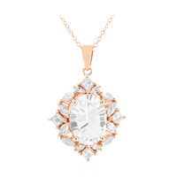 Collana in argento con Topazio Bianco