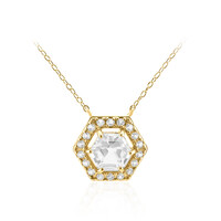 Collana in argento con Topazio Bianco