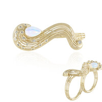 Anello in oro con Opale di Welo (Ornaments by de Melo)
