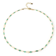 Collana in argento con Smeraldo Zambia (Riya)