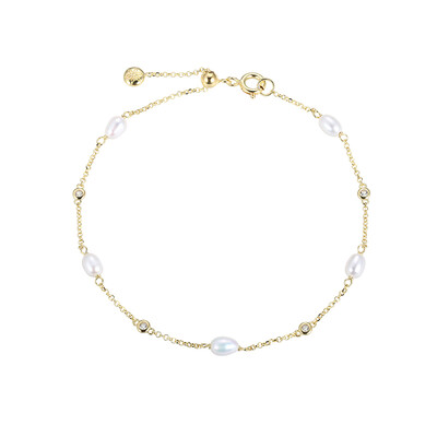 Bracciale in argento con Perla di Acqua Dolce