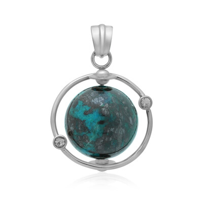 Ciondolo in argento con Crisocolla