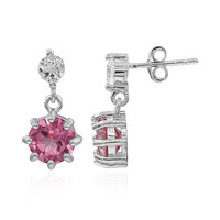 Orecchini in argento con Topazio Mistico Flamingo