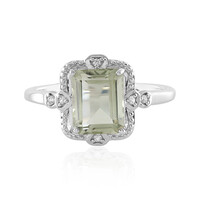 Anello in argento con Ametista Verde