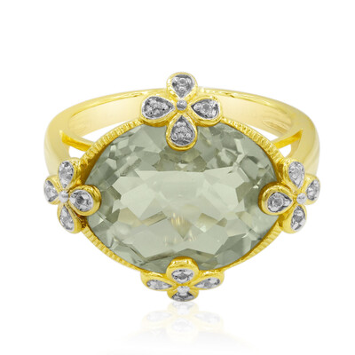 Anello in argento con Ametista Verde