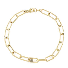Bracciale in argento con Diamante Champagne VS1