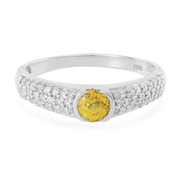 Anello in argento con Zaffiro Giallo