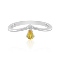 Anello in argento con Zaffiro Giallo