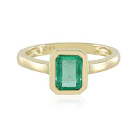 Anello in oro con Smeraldo Colombiano