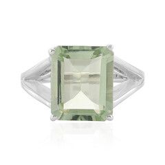 Anello in argento con Ametista Verde