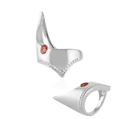 Anello in argento con Tormalina Rosa Nigeriana (de Melo)