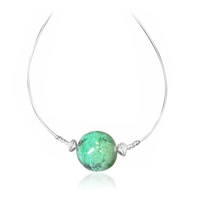 Collana in argento con Crisocolla