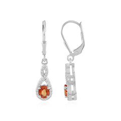 Orecchini in argento con Zaffiro Tramonto