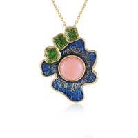 Collana in argento con Opale Rosa (Adela Silber)