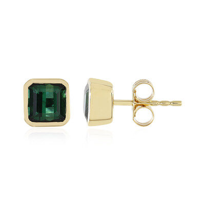 Orecchini in oro con Tormalina Verde di Benedito (Adela Gold)