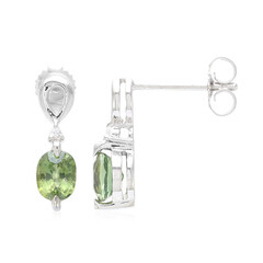 Orecchini in argento con Zaffiro Verde AAA