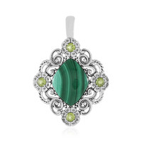 Ciondolo in argento con Malachite (Desert Chic)