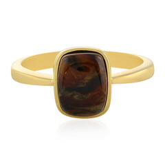 Anello in argento con Pietersite Dorata