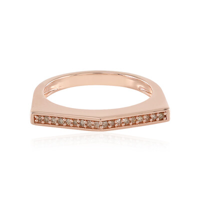 Anello in argento con Diamante Champagne I3