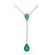 Collana in oro con Smeraldo Zambia AAA