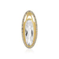 Ciondolo in argento con Quarzo Bianco