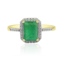 Anello in oro con Smeraldo Zambia